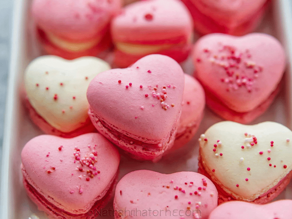 Heart-Shaped Macarons