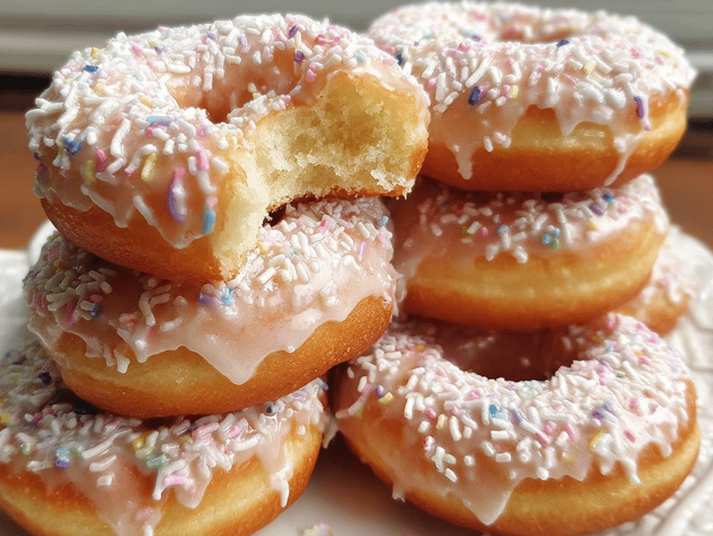 Homemade Potato Donuts Milk
