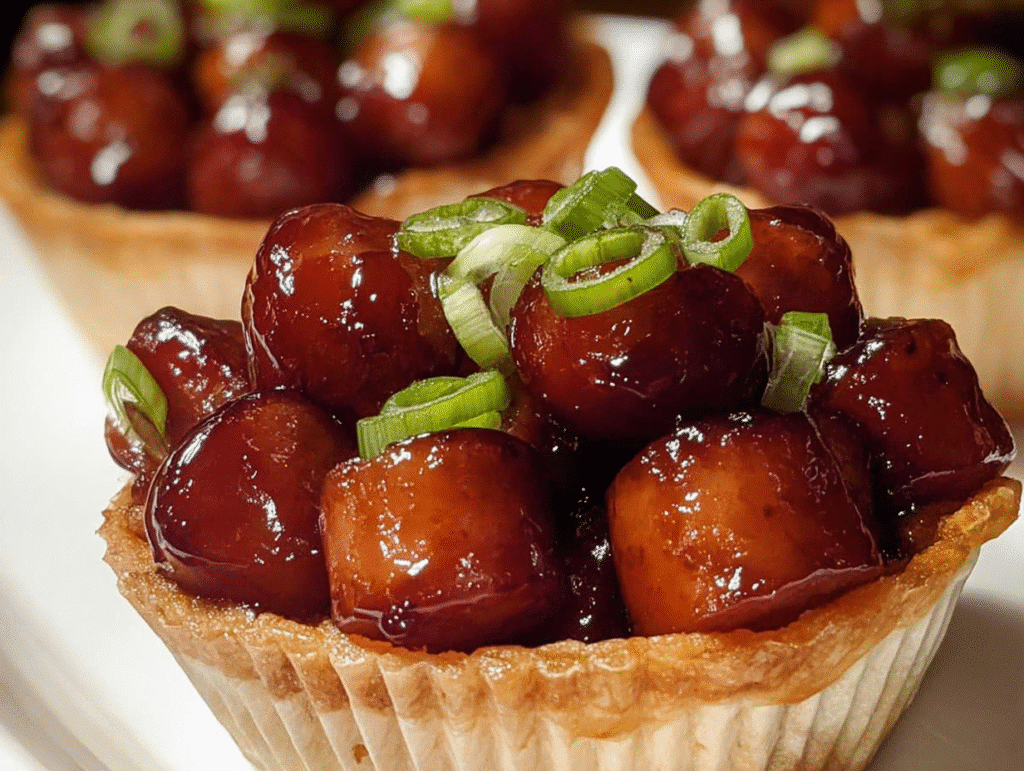 Honey Garlic Mississippi Little Smokies Party Cups