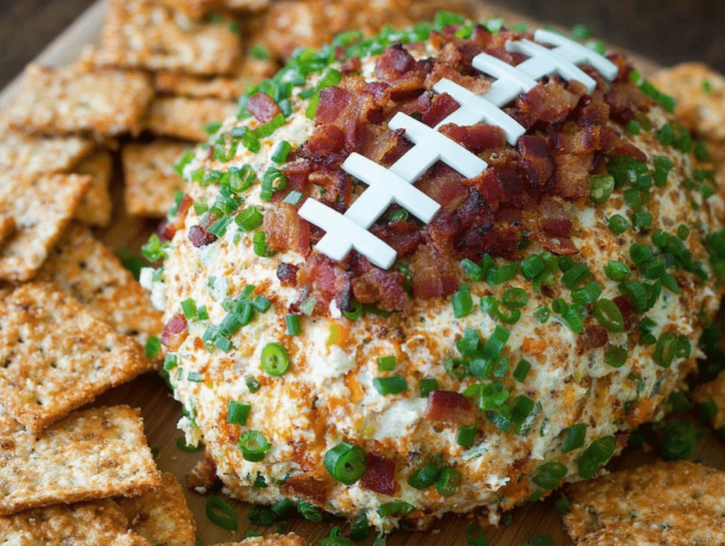 Jalapeño Popper Football Cheese Ball