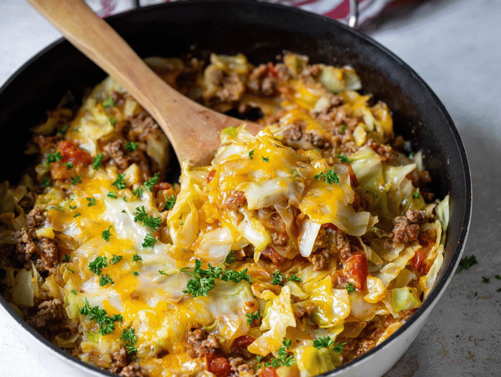 Low Carb Unstuffed Cabbage Casserole Recipe