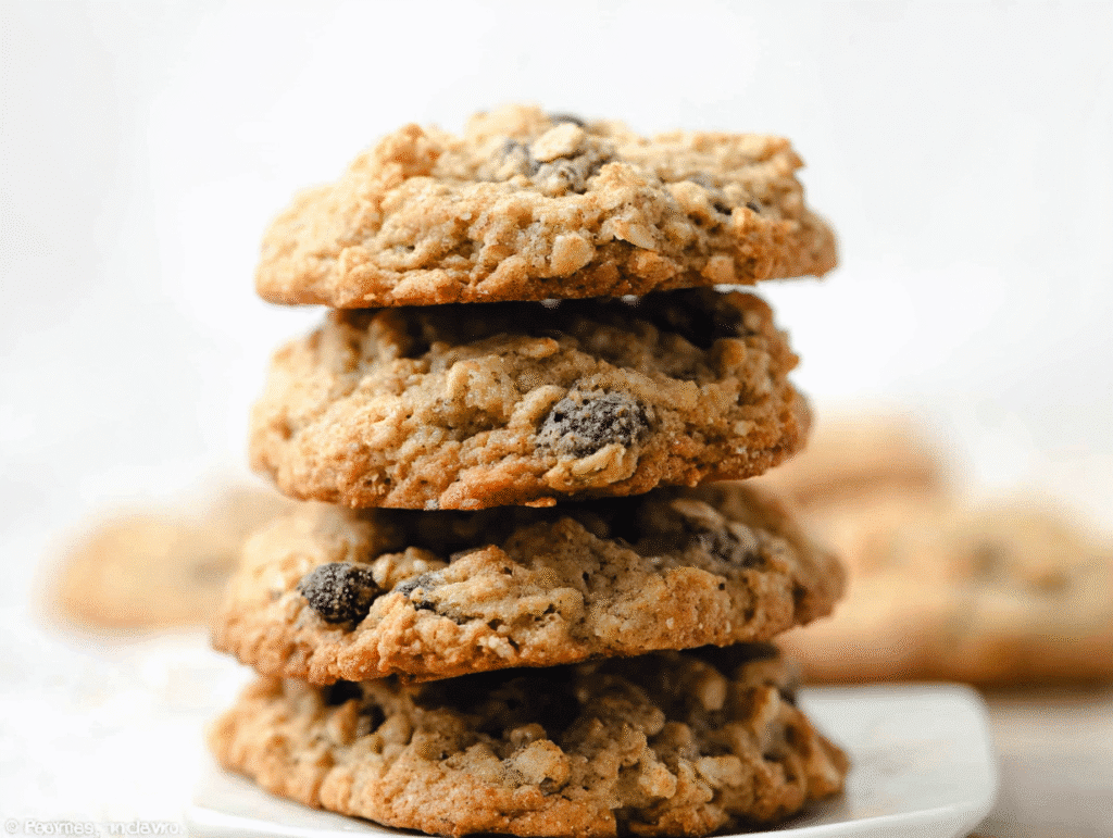 Oatmeal Raisin Cookies (VEGAN, GLUTEN FREE)