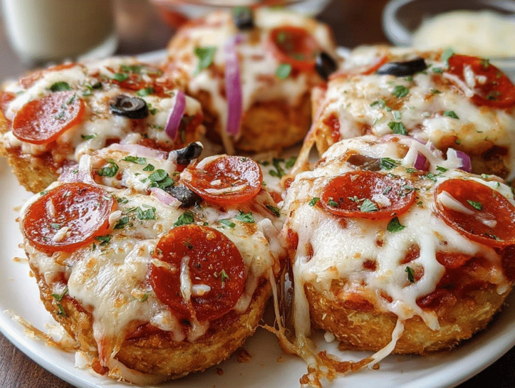 Pizza Bagel Bites Casserole