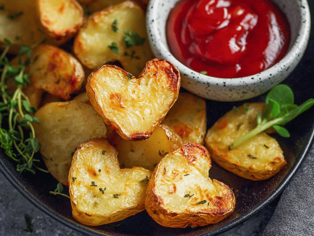 Roasted Heart Potatoes