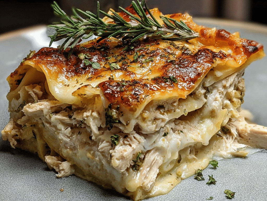 Rosemary Chicken Lasagna Layers
