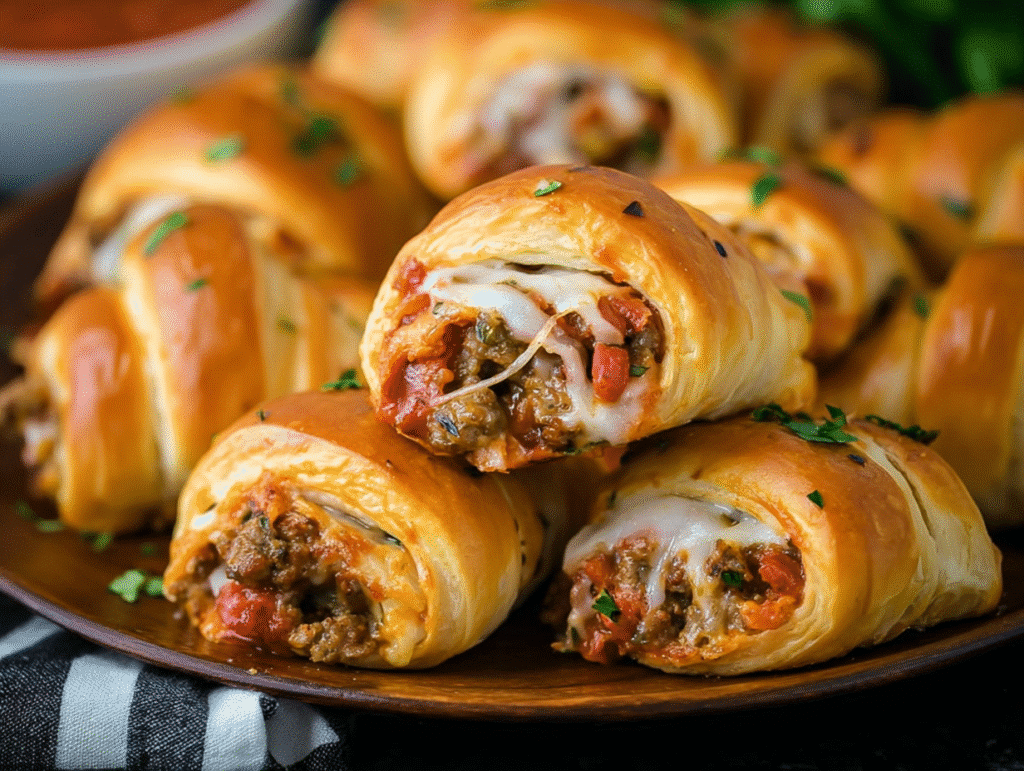 Sausage, Rotel & Cream Cheese Crescent Rolls
