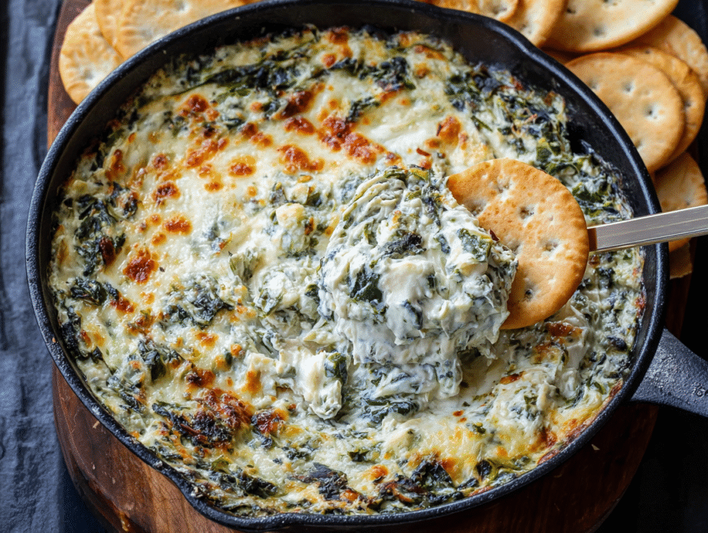 Skinny Spinach Artichoke Dip