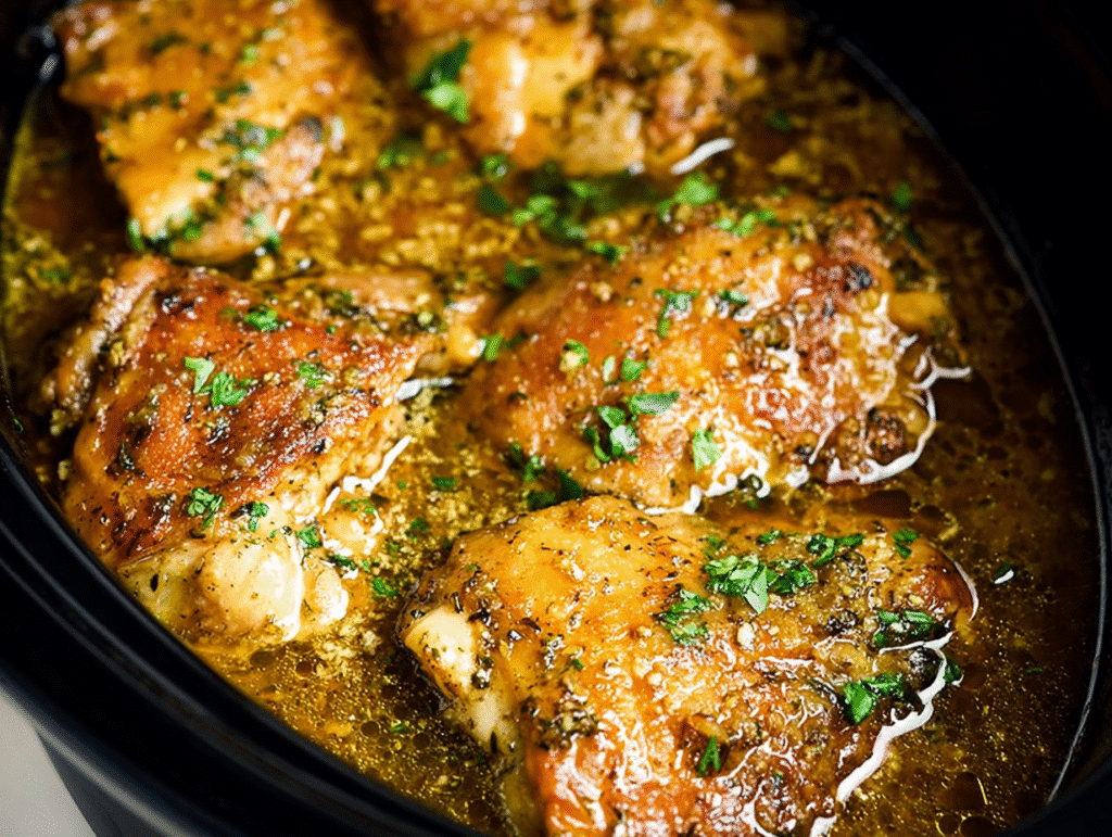 Slow Cooker Garlic Butter Chicken