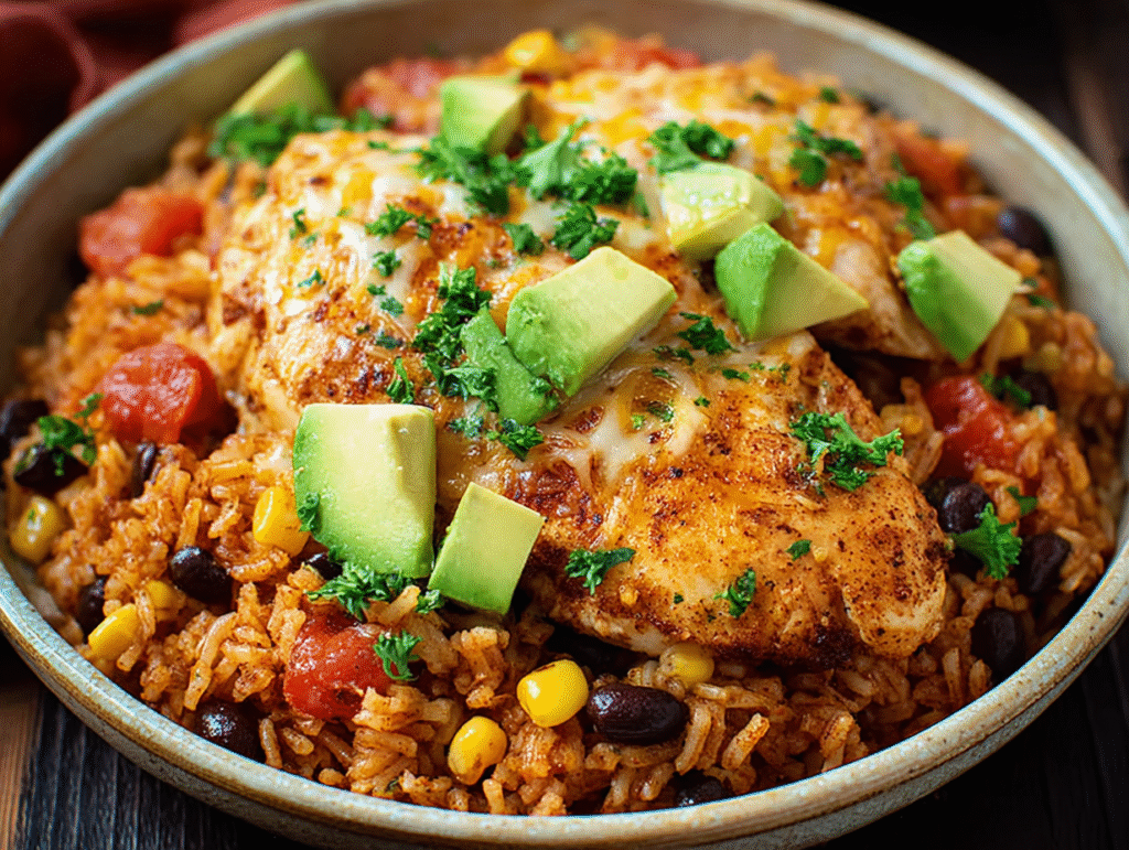 Southwest Crock Pot Chicken and Rice