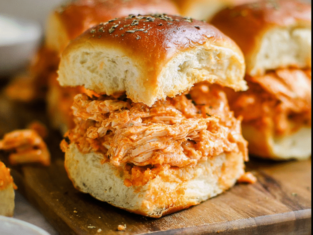Spicy Buffalo Chicken Sliders