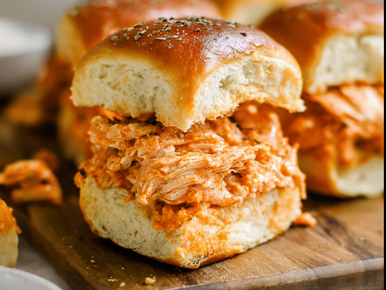 Spicy Buffalo Chicken Sliders