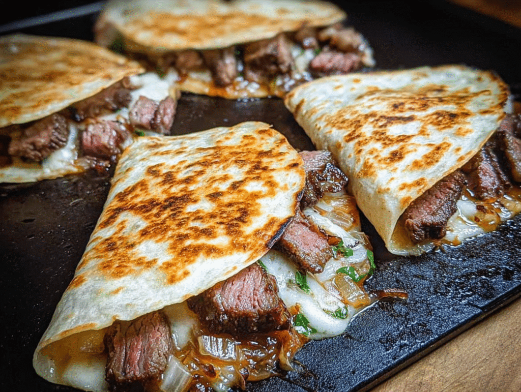 Steak Cheese Quesadillas Blackstone