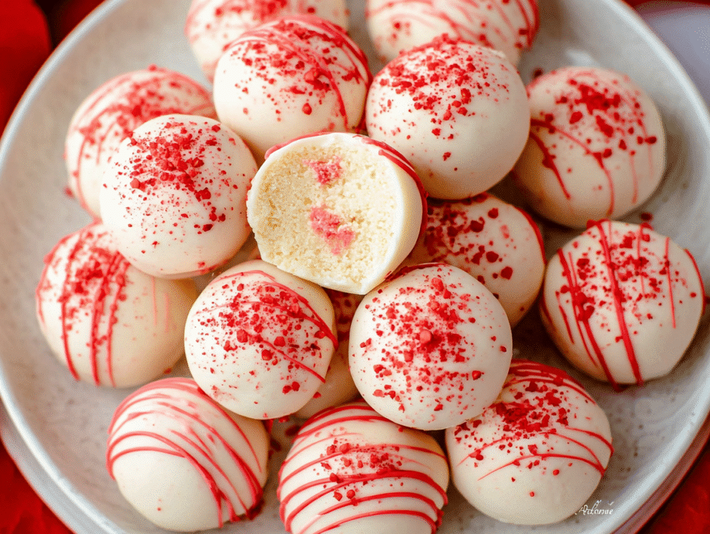 Strawberry Cake Truffles