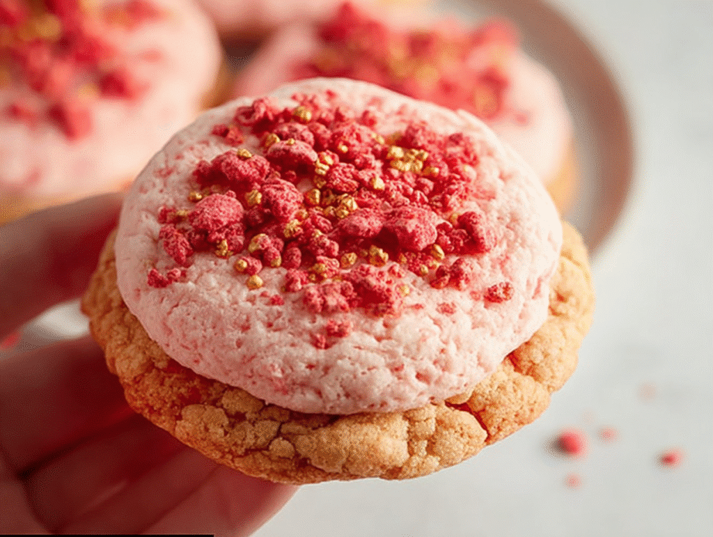 Strawberry Crunch Cookies