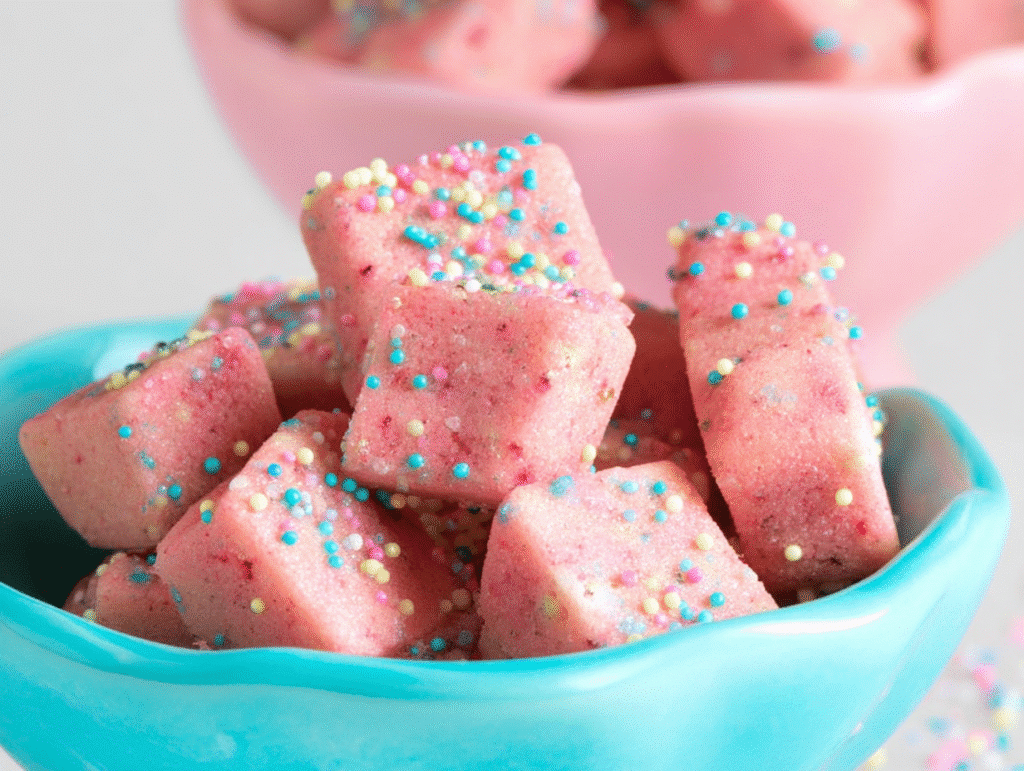 Sugar Plum Fairy Shortbread Bites