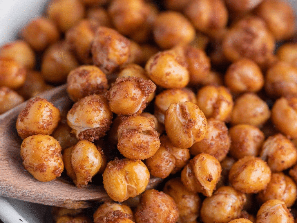 Sweet Cinnamon Sugar Roasted Chickpeas