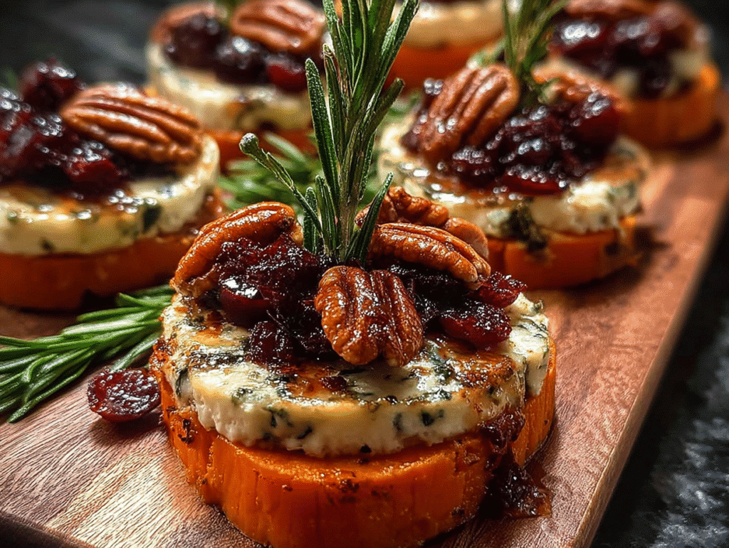 Sweet Potato Brie Cranberry Pecans