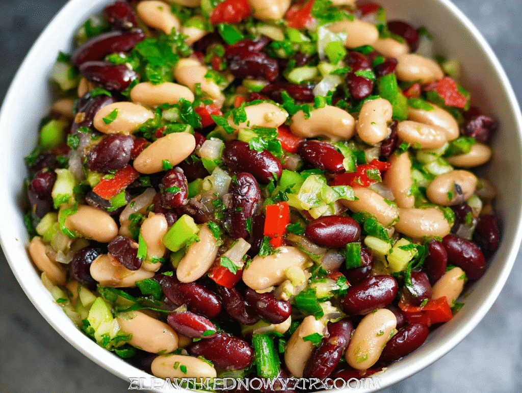 Three Bean Vegan Salad