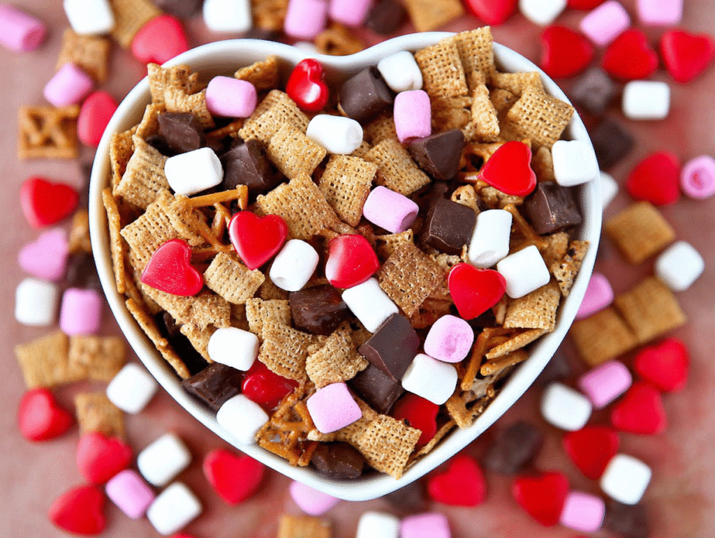 Valentine’s S’mores Snack Mix