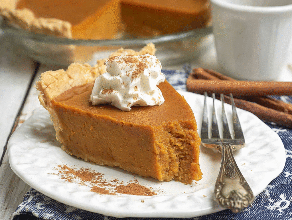Vegan Crustless Sweet Potato Pie