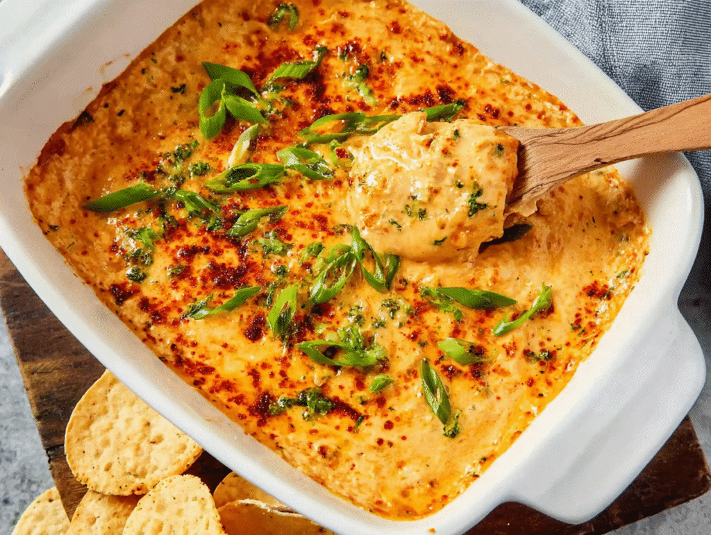 Vegetarian Cheesy White Bean Buffalo Dip