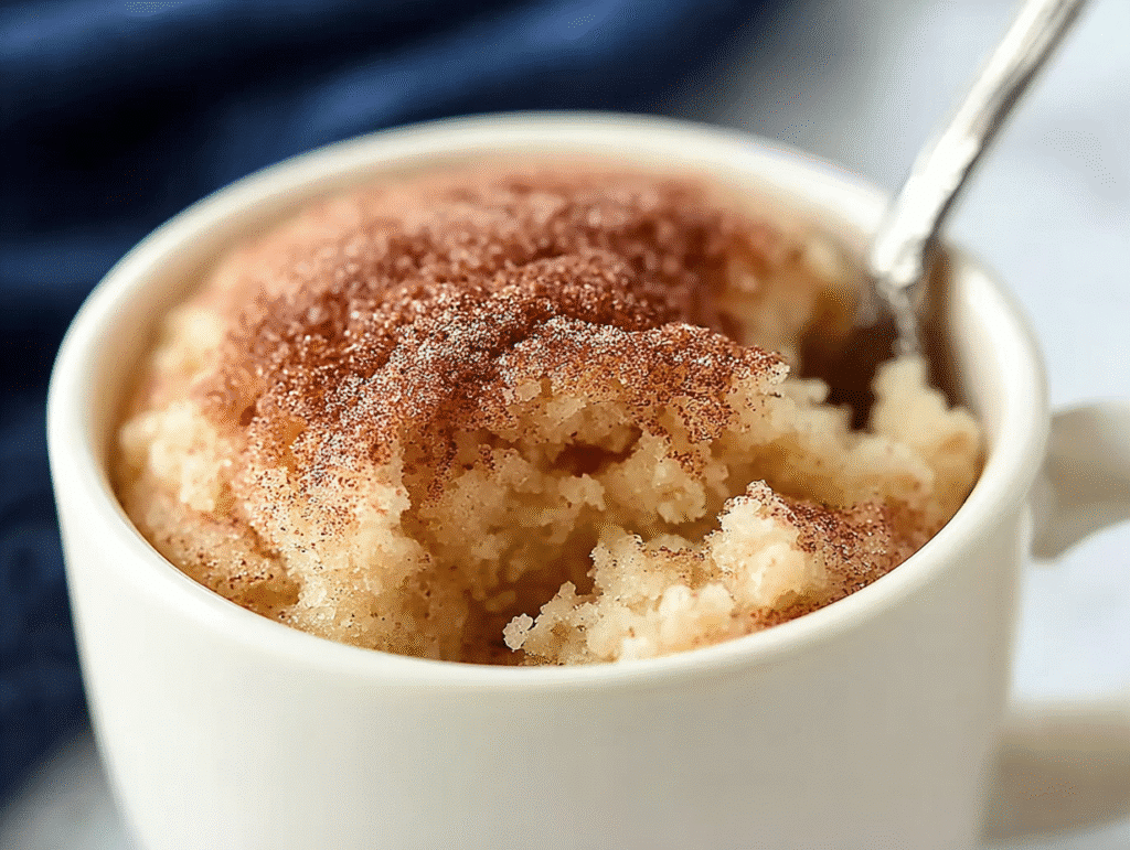 Warm Snickerdoodle Mug Cake