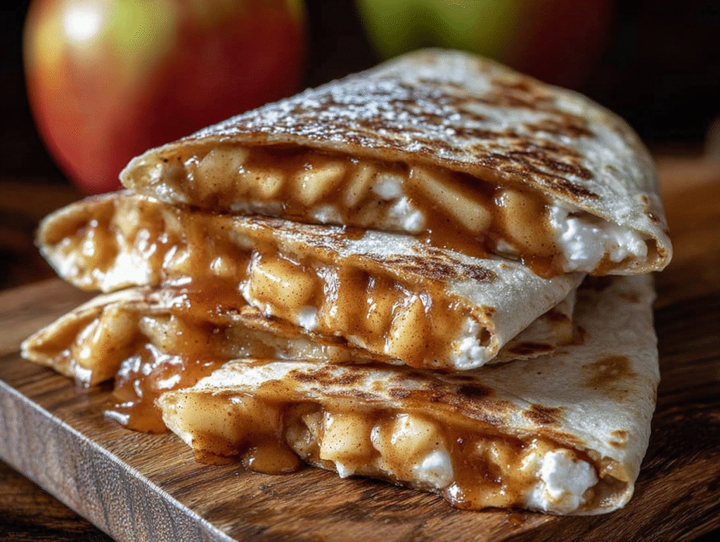 Apple Cinnamon Breakfast Quesadillas