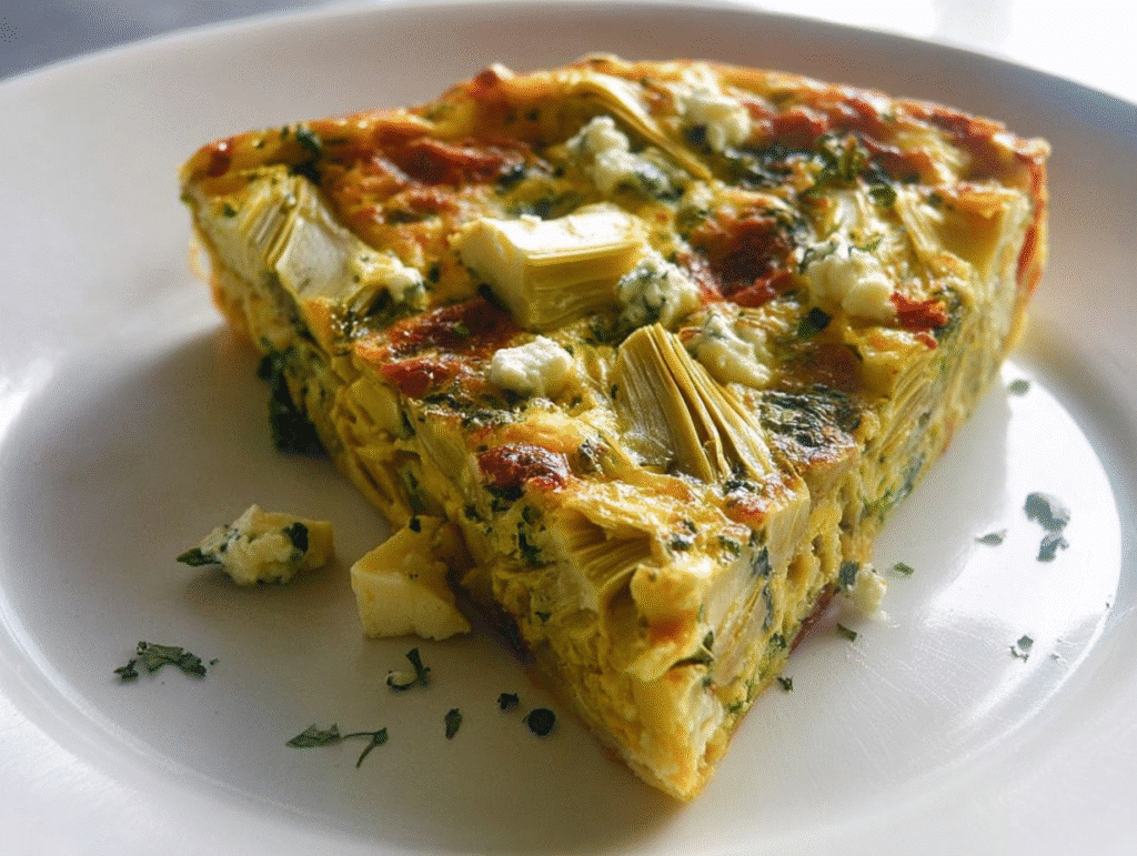 Artichoke Leek Frittata