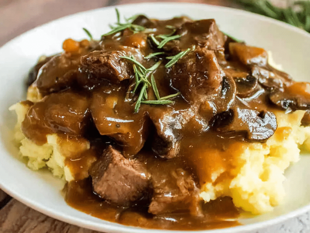 Beef Tips and Gravy