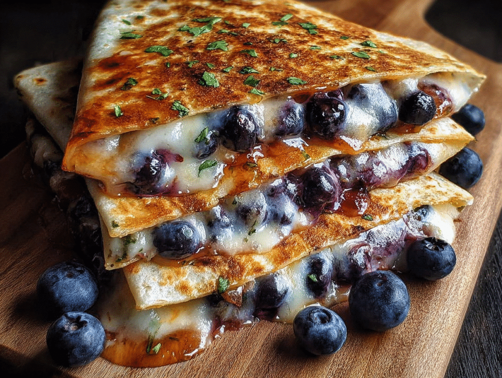 Blueberry Breakfast Quesadilla