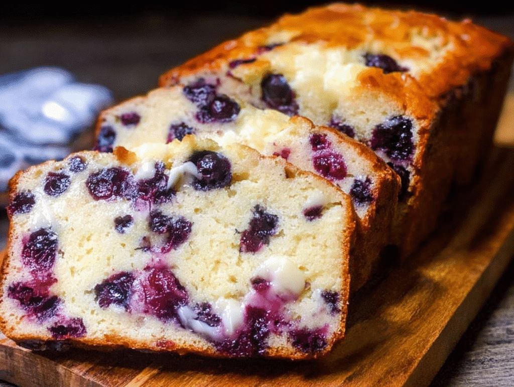 Blueberry Cream Cheese Loaf