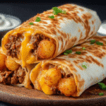Cheesy Potato Burritos Comfort Meal