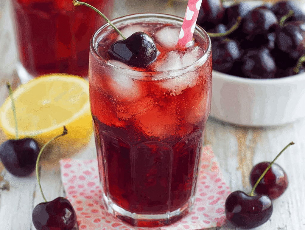 Cherry Pie Inspired Iced Tea