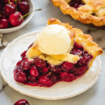 Cherry Pie with Vanilla Custard