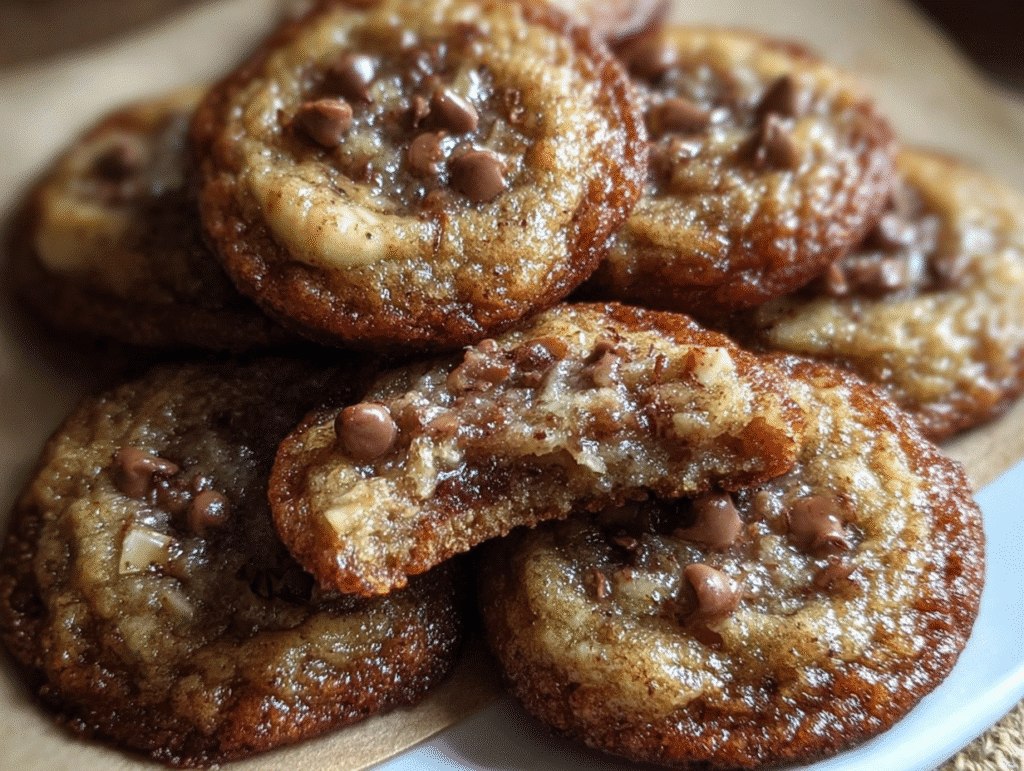 Chewy Banana Bread Cookies