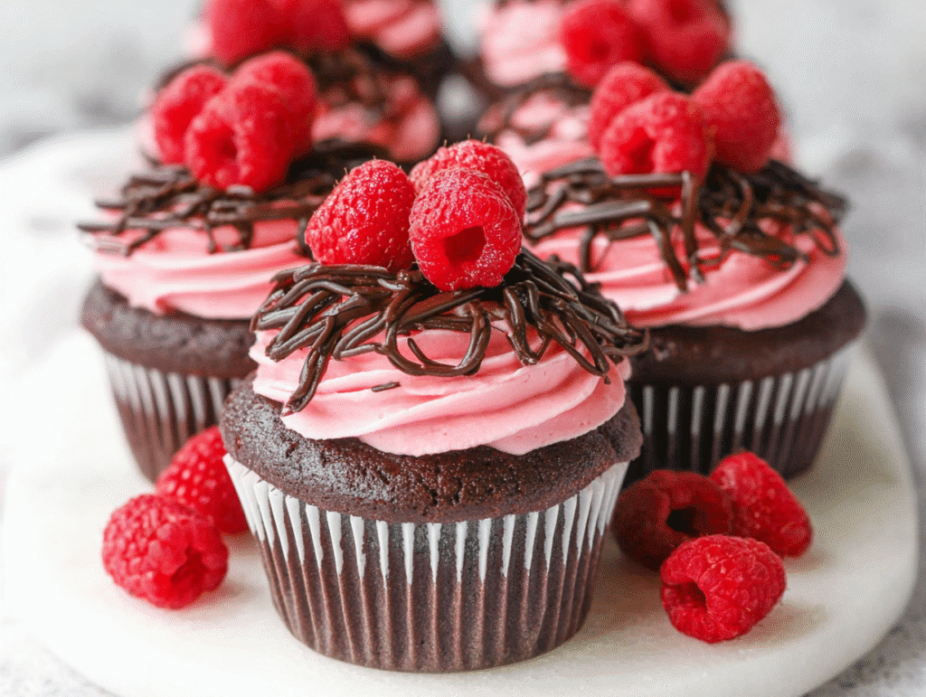 Chocolate Raspberry Cupcakes