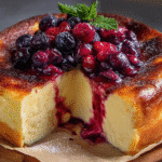 Citrus Berry Burnt Cheesecake