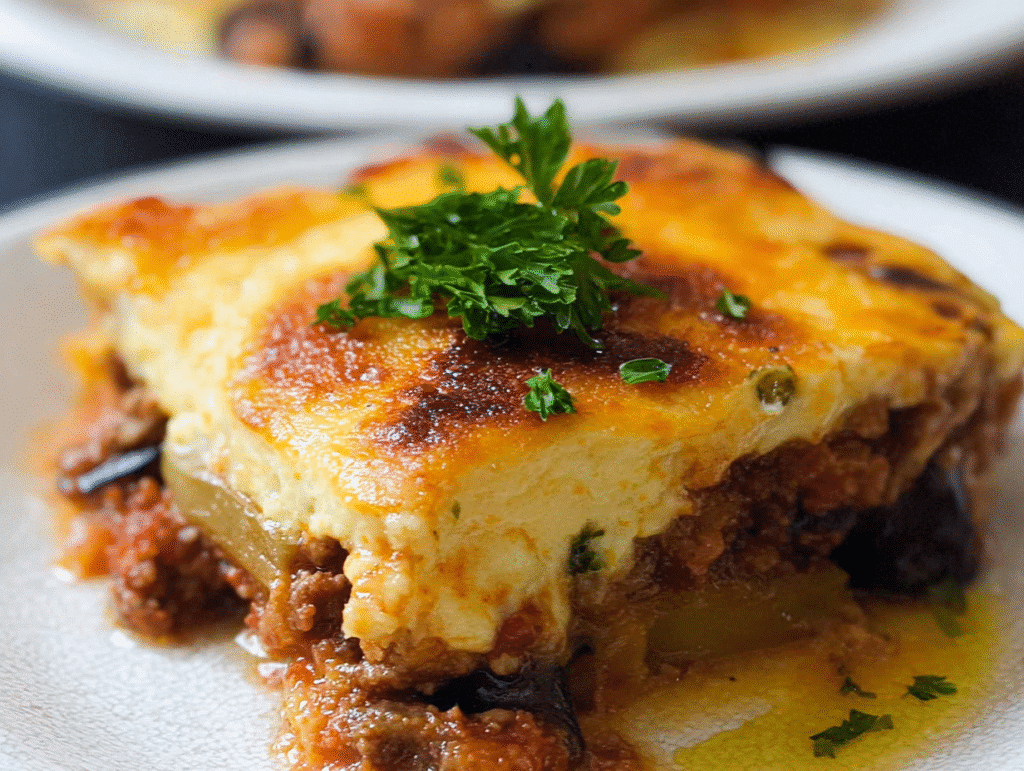 Classic Greek Eggplant Moussaka