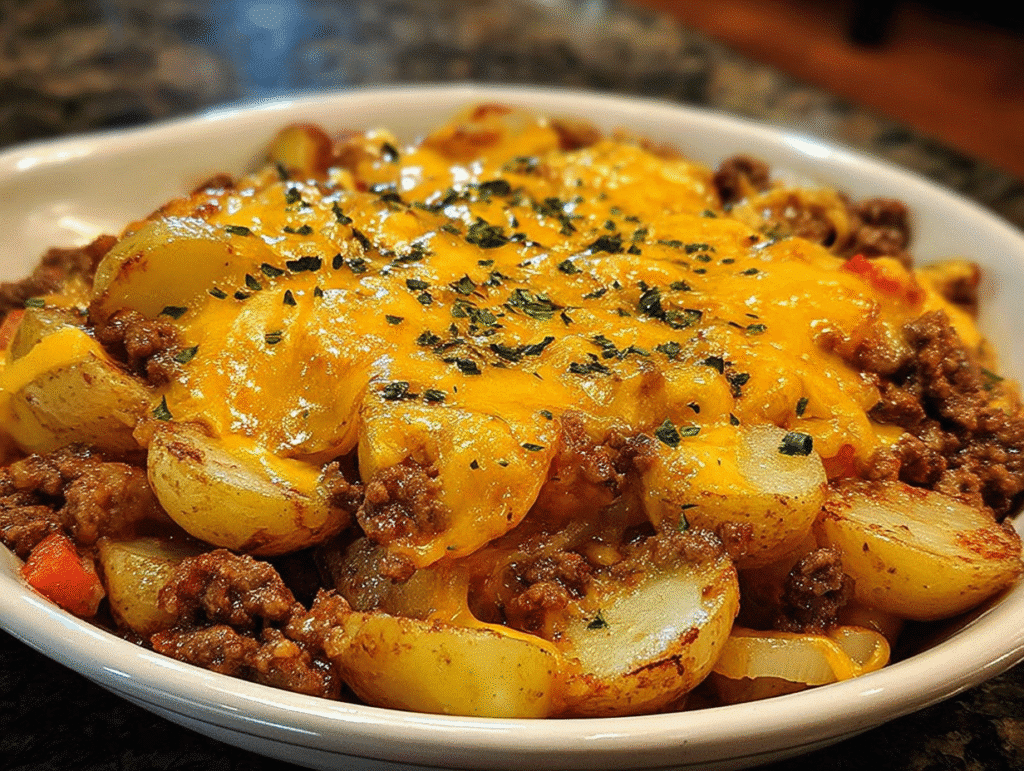 Cowboy Beef & Potato Casserole
