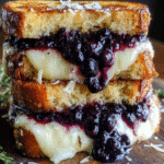 Crispy Blueberry Grilled Cheese