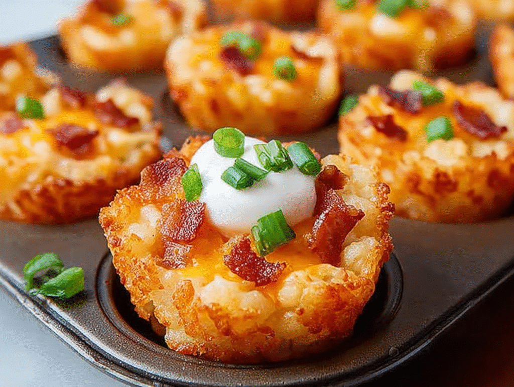 Crunchy Tater Tot Cups