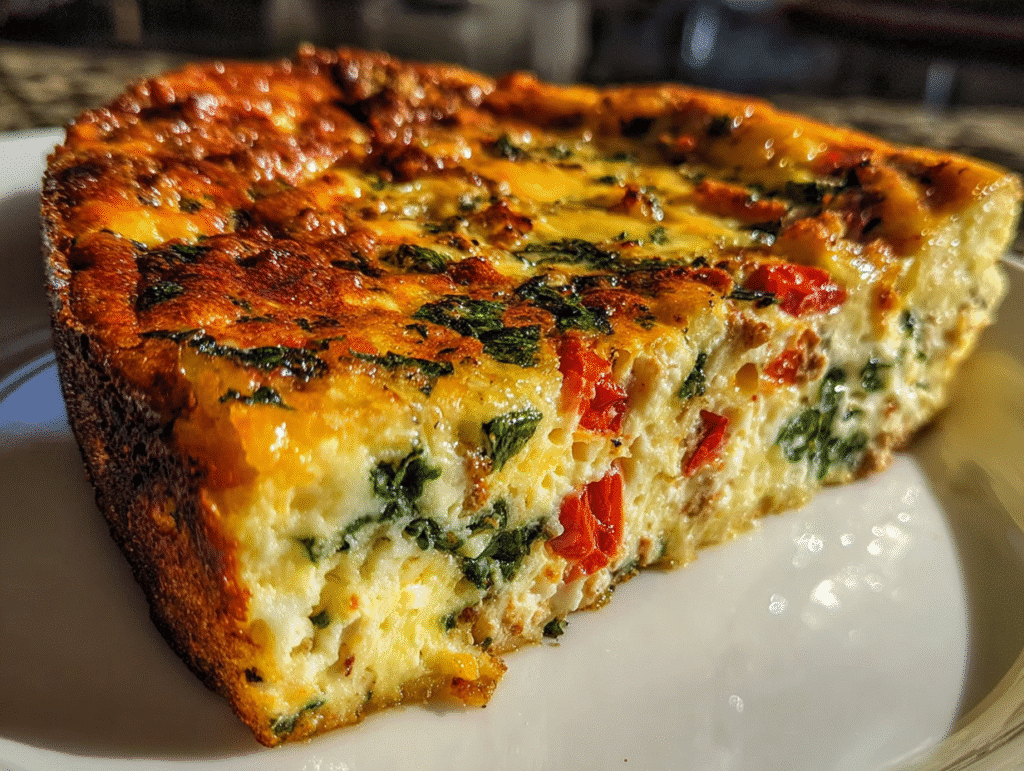 Crustless Quiche with Ground Turkey