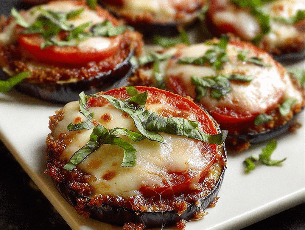 Easy Mini Eggplant Pizza