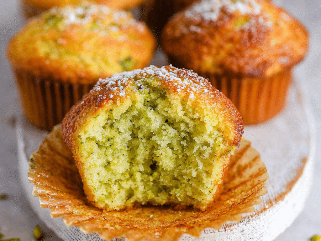 Easy Moist Pistachio Muffin Recipe