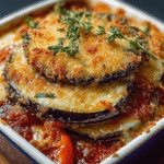 Eggplant Tomato Gratin