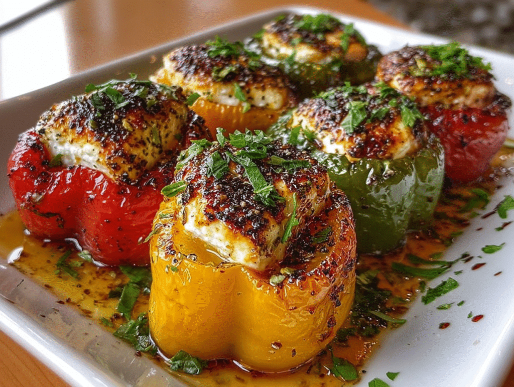 Goat Cheese Stuffed Mini Peppers