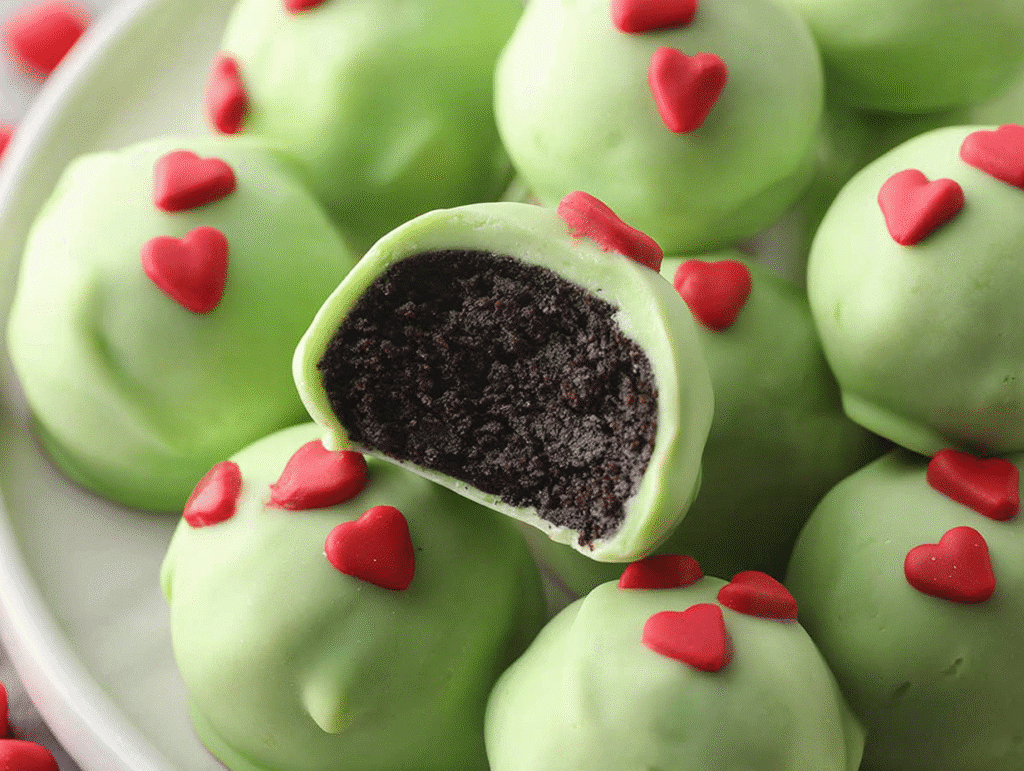 Grinch Oreo Truffles