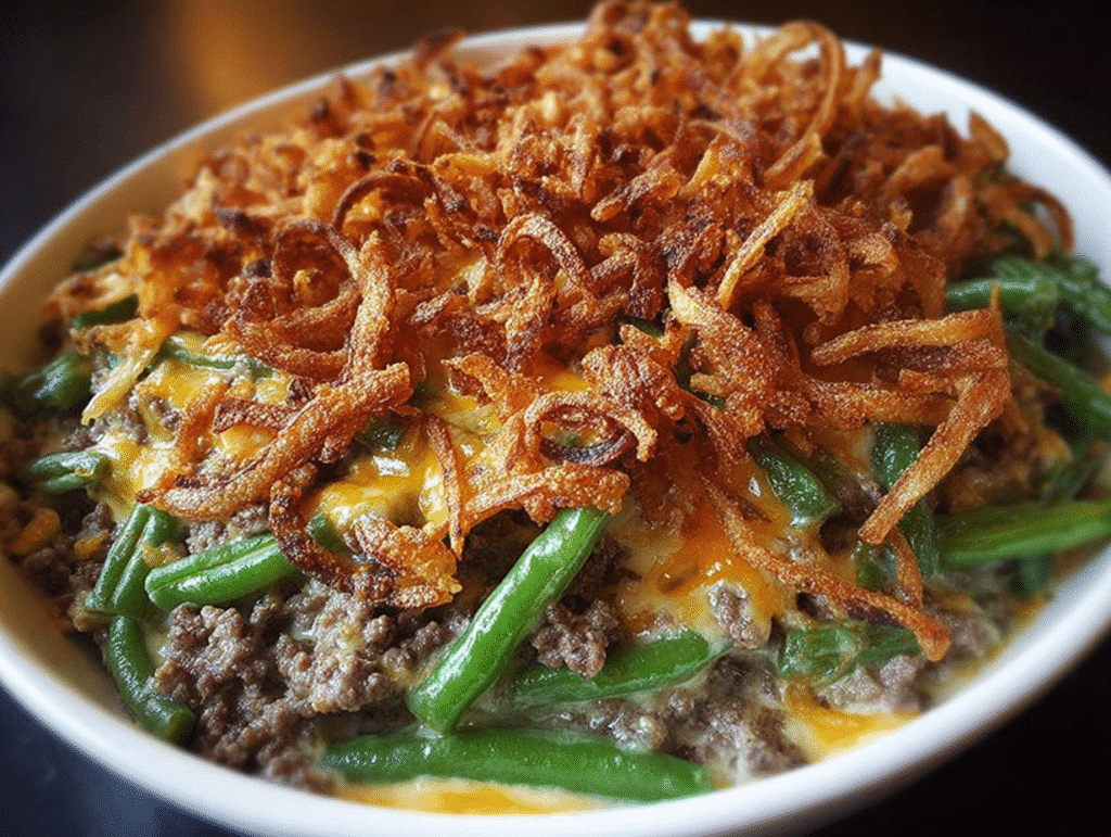 Hamburger Green Bean Casserole
