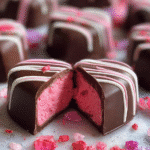 Healthy Pink Chocolate Hearts