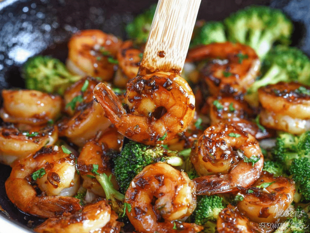 High-Protein Honey Garlic Shrimp